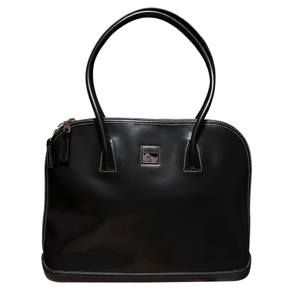 VTG Dooney & Bourke Parasole Shoulder Bag Handbag Black